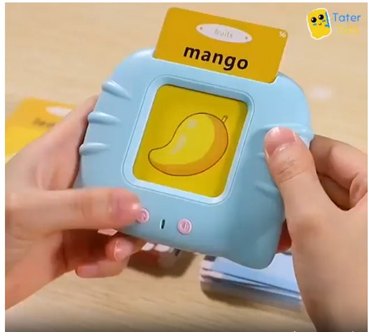 Talking Flash Cards for Kids – 200+ Words Pocket Vocab Learning Toy (Rechargeable)